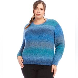 KAREN KANE Ombre Boucle Sweater